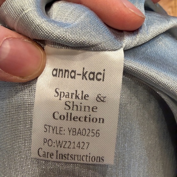 Anna-Kaci Silver Sequin Shift Dress Small | Holiday & NYE Party Dress - Picture 5 of 6